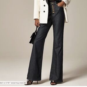 J. Crew High-rise flare jean with button fly | Size 28/6